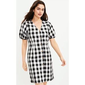 [Loft] Gingham Checkered  Dress
